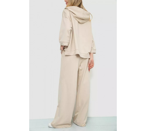 Спорт костюм жіночий двонитка, колір світло-бежевий, 102R5247