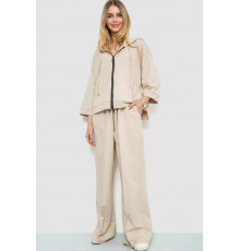 Спорт костюм жіночий двонитка, колір світло-бежевий, 102R5247