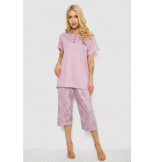 Пижама женская с принтом, цвет сиреневый, 243R6811.