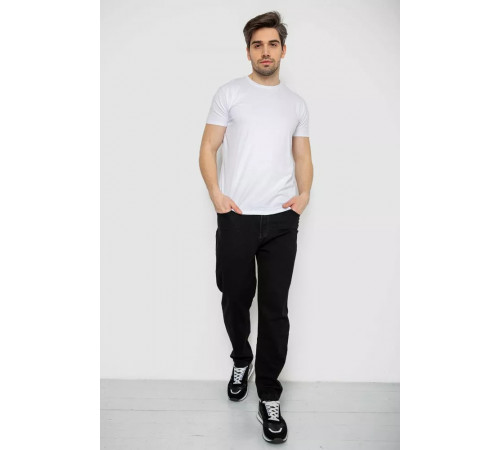 Футболка чоловіча однотонна базова, колір білий, 244R2404