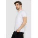 Футболка чоловіча однотонна базова, колір білий, 244R2404