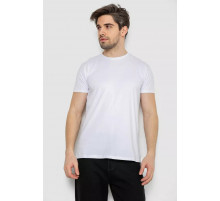 Футболка мужская однотонная базовая, цвет белый, 244R2404