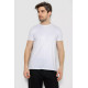 Футболка чоловіча однотонна базова, колір білий, 244R2404