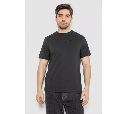 Футболка чоловіча з принтом, колір темно-сірий, 241R1902