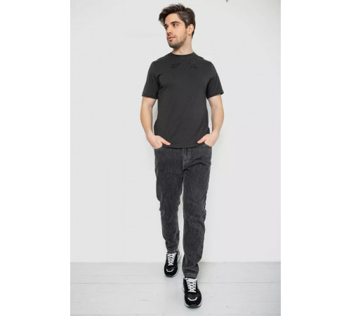 Футболка чоловіча з принтом, колір темно-сірий, 241R1902