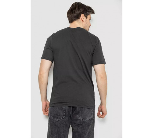 Футболка чоловіча з принтом, колір темно-сірий, 241R1902