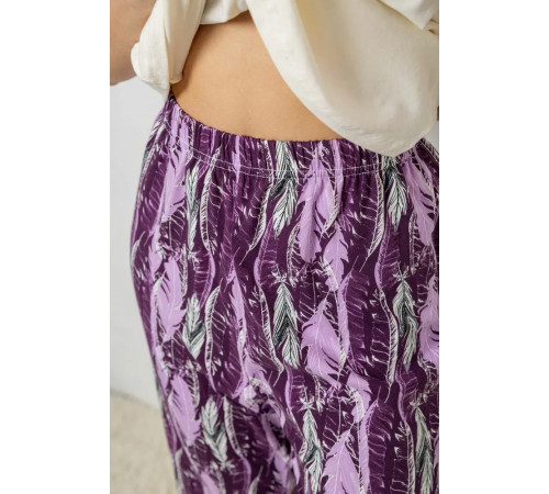 Женская пижама с принтом, цвет молочный, 243R1602-002.