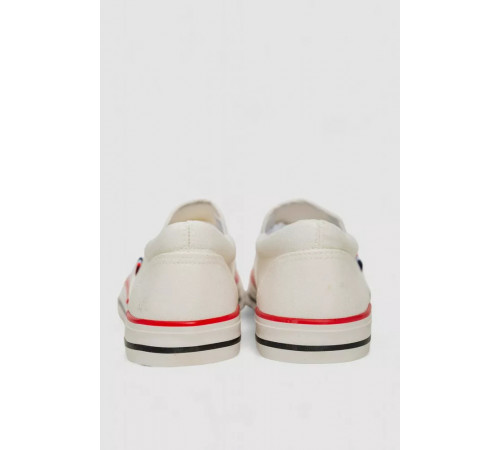 Кеди з тканини, колір білий, 248RLX02