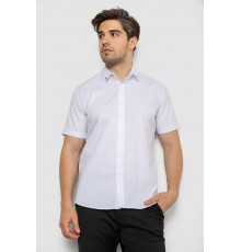 Мужская рубашка однотонная, цвет белый, 214R830