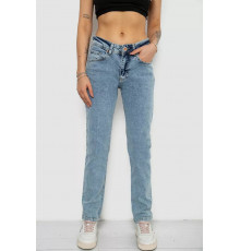 Джинси жіночі, колір блакитний, 244R1417