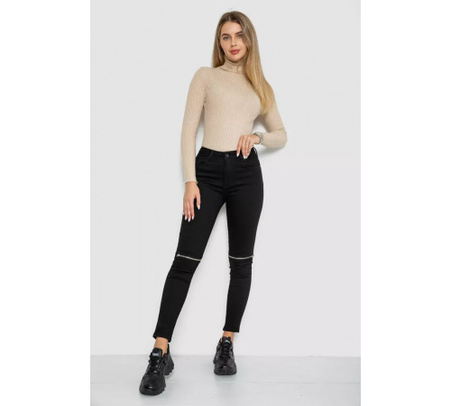 Джинсы женские, цвет черный, 244R4244