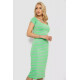 Сукня в смужку, колір сіро-салатовий, 244R536-1