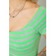 Сукня в смужку, колір сіро-салатовий, 244R536-1