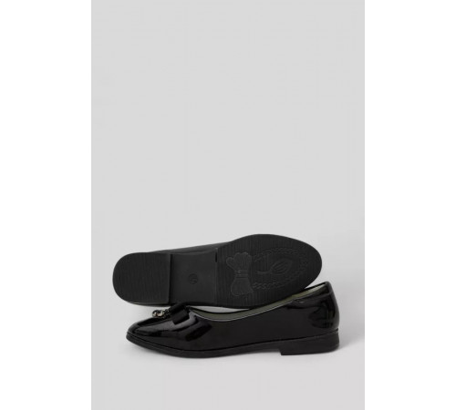 Туфли детские лаковые, цвет черный, 244RGB140