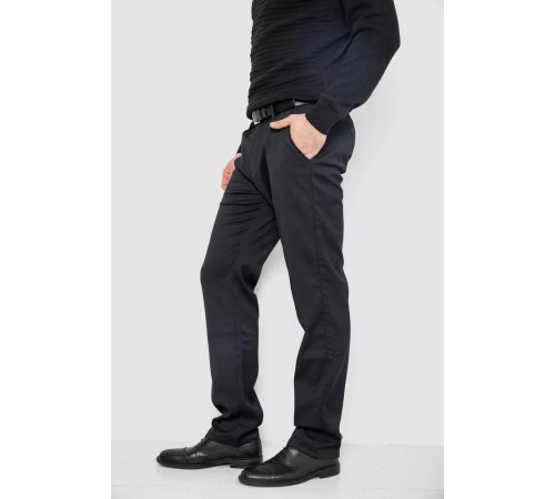 Брюки мужские классические на флисе, цвет черный, 244R305-1. Брюки мужские классические на флисе, цвет черный, 244R305-1.
