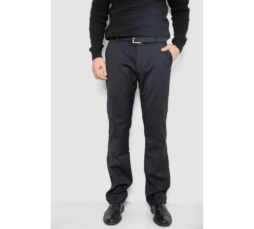Брюки мужские классические на флисе, цвет черный, 244R305-1. Брюки мужские классические на флисе, цвет черный, 244R305-1.