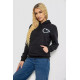 Худі жіночий на тонкому флісі, колір чорний, 238R57162-10