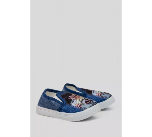 Слипоны детские для мальчика, цвет синий, 244R60662