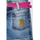 Джинсовые шорты для девочки, цвет синий, 247R1210
