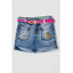 Джинсовые шорты для девочки, цвет синий, 247R1210