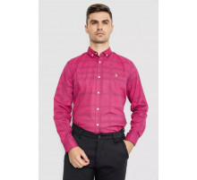 Рубашка мужская повседневная, цвет бордовый, 247R403