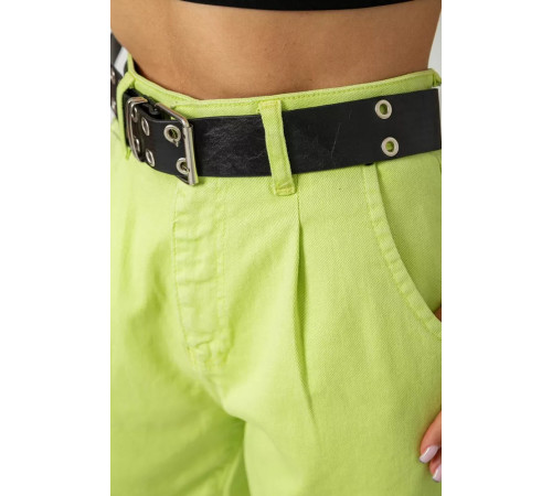 Джинсы женские баллоны, цвет салатовый, 182R00315.