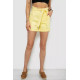 Шорти джинсові жіночі, колір жовтий, 182R1468
