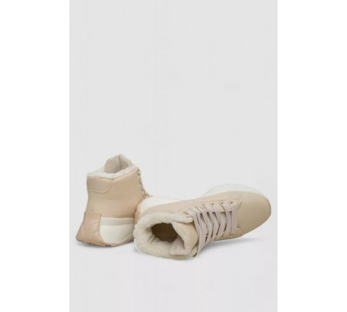 Черевики зимові жіночі на хутрі, колір бежевий, 248RXM20