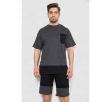 Костюм мужской повседневный, цвет серо-черный, 238R1533.