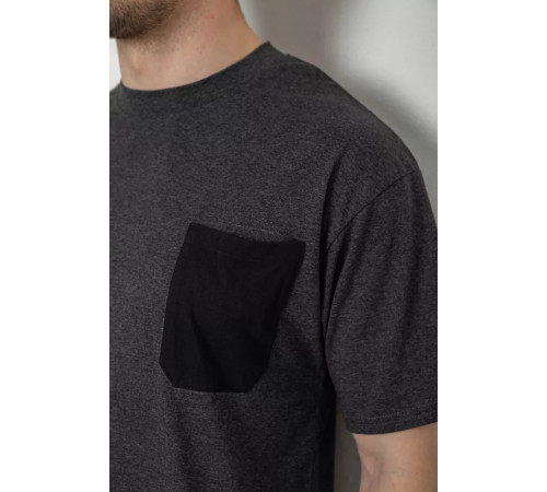 Костюм мужской повседневный, цвет серо-черный, 238R1533.