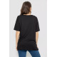 Футболка жіноча з принтом, колір чорний, 244R602