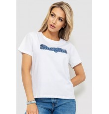 Футболка жіноча з принтом, колір білий, 221R3004-1