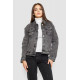 Джинсова куртка жіноча, колір сірий, 129RA229