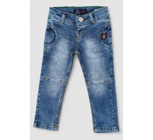 Джинси дитячі для хлопчиків, колір синій, 247R7401