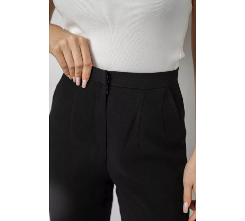 Штани жіночі класичні вільного крою, колір чорний, 167R2810