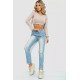 Джинсы женские на резинке, цвет голубой, 244R5006