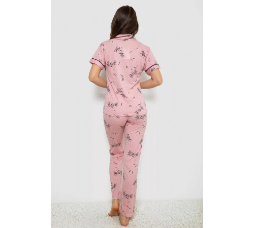 Женская пижама с принтом, цвет розовый, 243R7148.