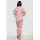 Женская пижама с принтом, цвет розовый, 243R7148.