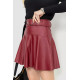 Юбка из экокожи, цвет бордовый, 186R5210