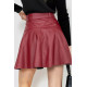Юбка из экокожи, цвет бордовый, 186R5210