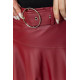 Юбка из экокожи, цвет бордовый, 186R5210