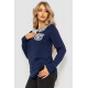 Блуза женская, цвет темно-синий, 172R135.