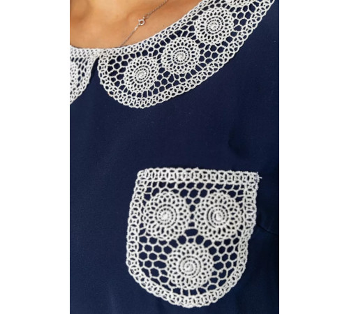 Блуза женская, цвет темно-синий, 172R135.