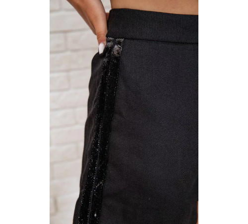 Ошатні жіночі шорти, чорного кольору, 131R88641