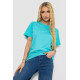 Женская футболка однотонная, цвет голубой, 238R111