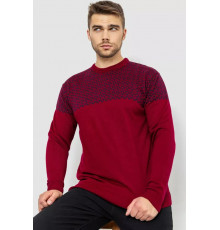 Светр чоловічий, колір бордово-синій, 161R898