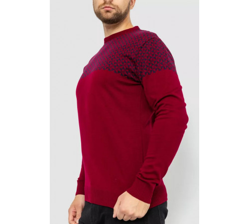 Светр чоловічий, колір бордово-синій, 161R898
