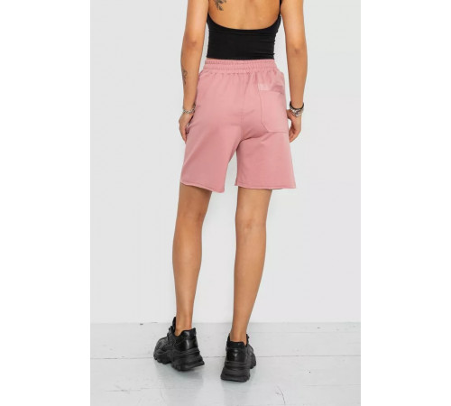 Шорти жіночі однотонні, колір пудровий, 102R326-1