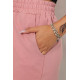 Шорти жіночі однотонні, колір пудровий, 102R326-1
