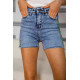 Приталенные джинсовые шорты, синего цвета, 164R4618.